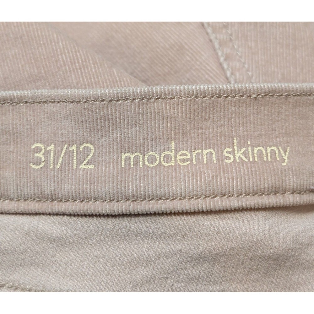 Ann Taylor Loft Size 12 Corduroy Jeans Modern Skinny Dusty Rose Stretch Casual - Picture 5 of 8